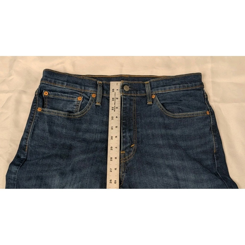 Levi's 541 Jeans Mens 34x30 Blue Medium Wash Athletic Tapered Stretch Denim - Picture 9 of 10